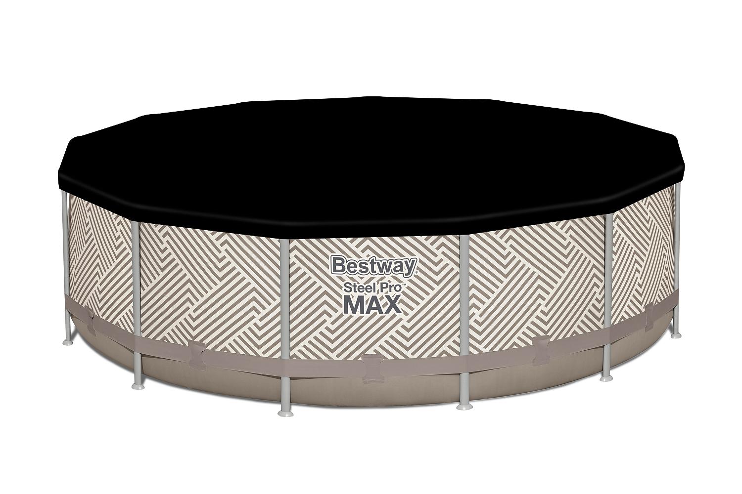 Каркасный бассейн Steel Pro Max 396x107см, 11133 л, фил.-нас. 2006 л\ч, лестн, тент, навес фото 3